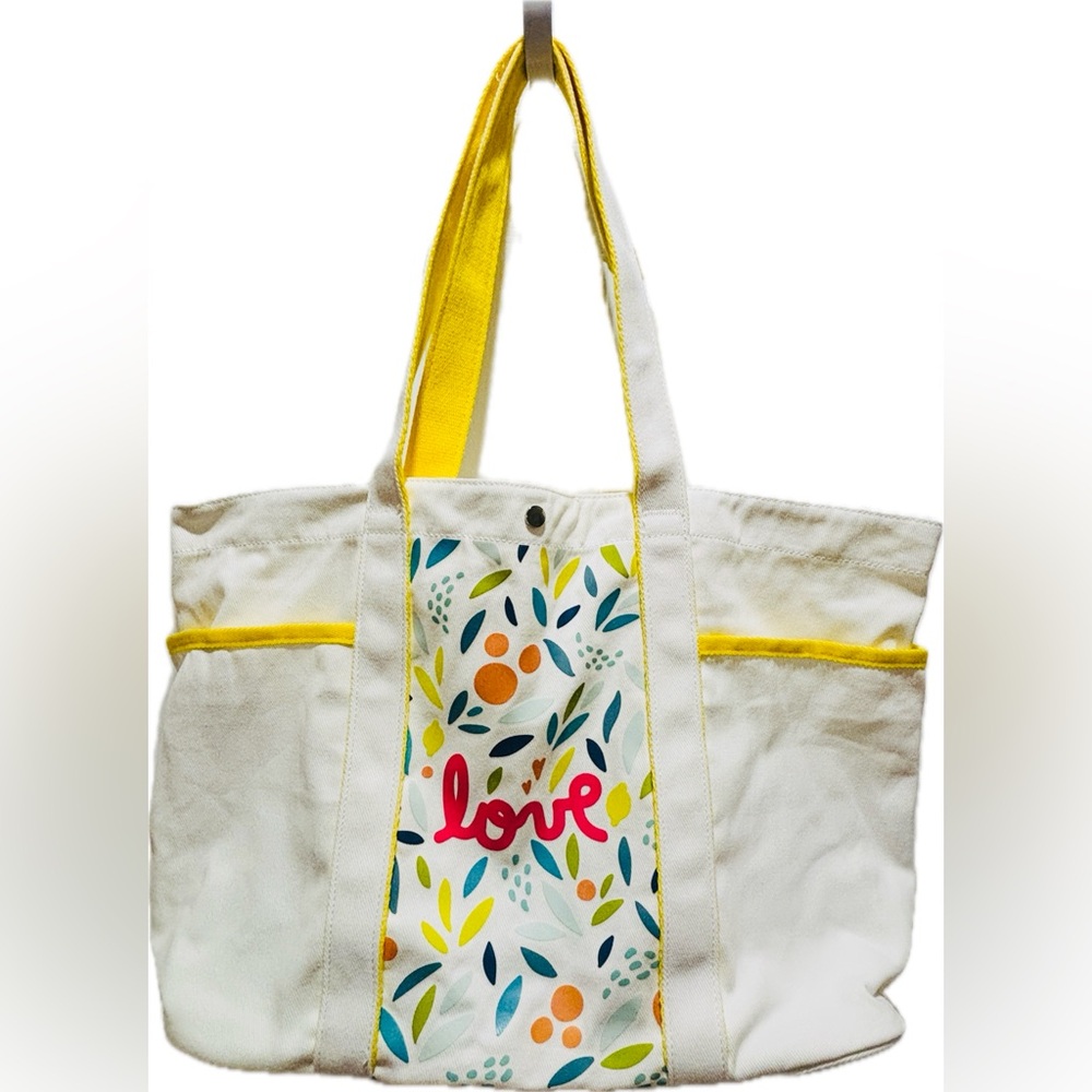 Colorful Love Print Tote Bag - Picture 2 of 7